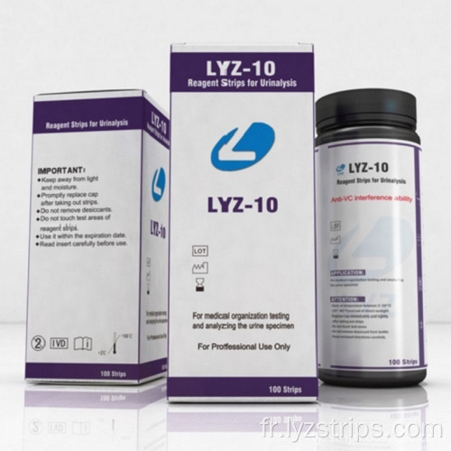 Bandelette de test de cétone de glucose urinaire OEM URS-2K
